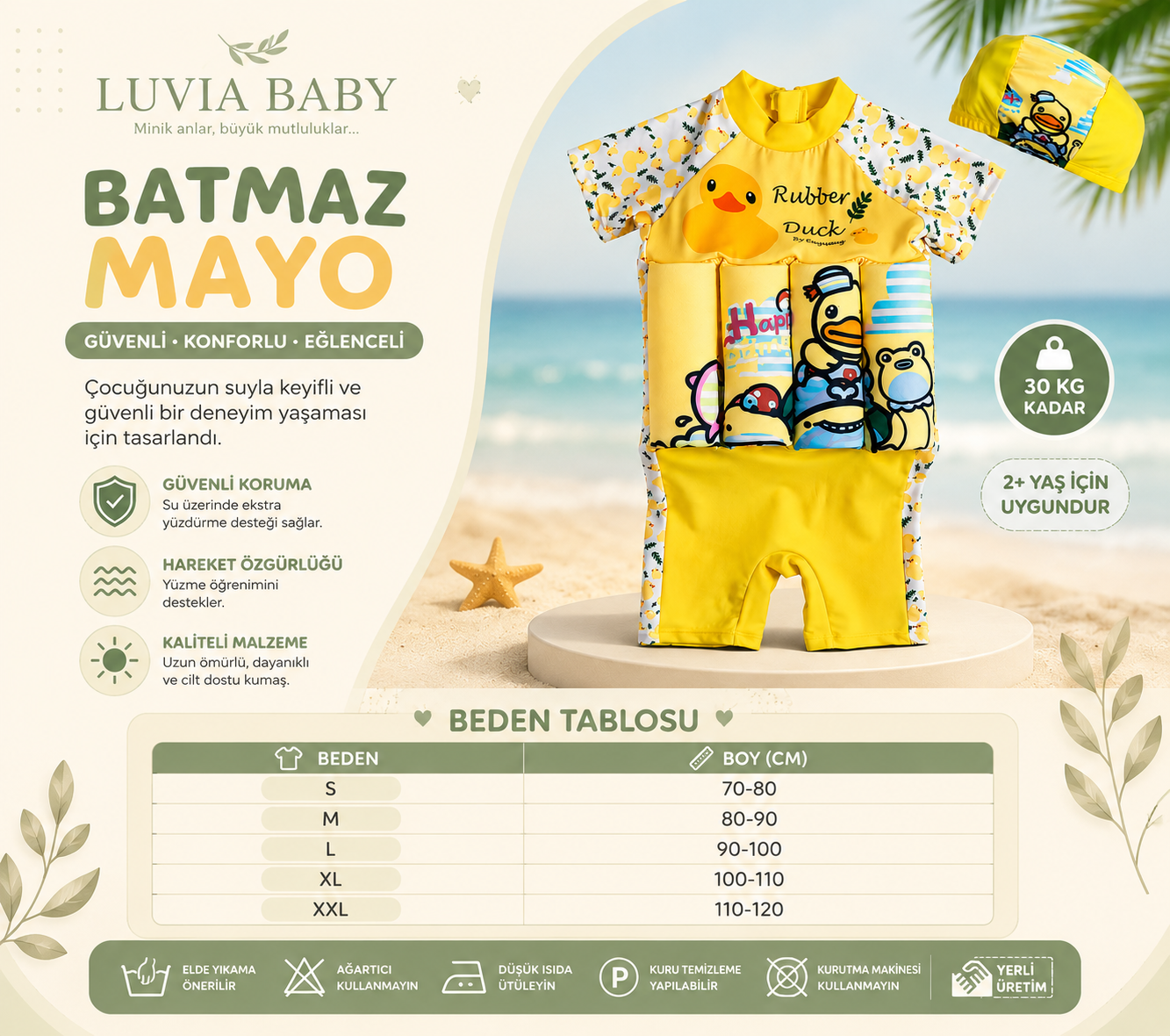 Yüzmeyi Öğreten Çocuk Mayosu | Batmaz Mayo